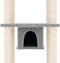 vidaXL - Kattenmeubel - met - sisal - krabpalen - 169 - cm - lichtgrijs
