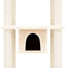 vidaXL - Kattenmeubel - met - sisal - krabpalen - 169 - cm - lichtgrijs