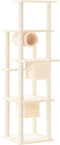 vidaXL - Kattenmeubel - met - sisal - krabpalen - 169 - cm - lichtgrijs