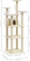 vidaXL - Kattenmeubel - met - sisal - krabpalen - 171 - cm - lichtgrijs