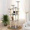 vidaXL - Kattenmeubel - met - sisal - krabpalen - 171 - cm - lichtgrijs
