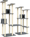 vidaXL - Kattenmeubel - met - sisal - krabpalen - 174 - cm - donkergrijs