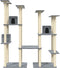 vidaXL - Kattenmeubel - met - sisal - krabpalen - 174 - cm - lichtgrijs