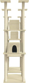 vidaXL - Kattenmeubel - met - sisal - krabpalen - 174 - cm - donkergrijs
