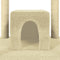 vidaXL - Kattenmeubel - met - sisal - krabpalen - 174 - cm - donkergrijs