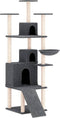 vidaXL - Kattenmeubel - met - sisal - krabpalen - 175 - cm - donkergrijs