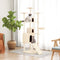 vidaXL - Kattenmeubel - met - sisal - krabpalen - 175 - cm - crèmekleurig