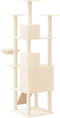 vidaXL - Kattenmeubel - met - sisal - krabpalen - 175 - cm - crèmekleurig