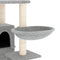 vidaXL - Kattenmeubel - met - sisal - krabpalen - 175 - cm - lichtgrijs