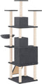 vidaXL - Kattenmeubel - met - sisal - krabpalen - 175 - cm - donkergrijs
