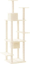 vidaXL - Kattenmeubel - met - sisal - krabpalen - 176 - cm - crèmekleurig