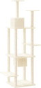 vidaXL - Kattenmeubel - met - sisal - krabpalen - 176 - cm - crèmekleurig