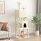 vidaXL - Kattenmeubel - met - sisal - krabpalen - 180 - cm - crèmekleurig