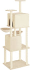 vidaXL - Kattenmeubel - met - sisal - krabpalen - 180 - cm - crèmekleurig