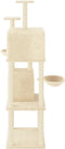 vidaXL - Kattenmeubel - met - sisal - krabpalen - 180 - cm - crèmekleurig