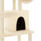 vidaXL - Kattenmeubel - met - sisal - krabpalen - 180 - cm - crèmekleurig
