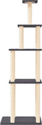 vidaXL - Kattenmeubel - met - sisal - krabpalen - 183 - cm - donkergrijs