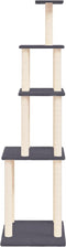 vidaXL - Kattenmeubel - met - sisal - krabpalen - 183 - cm - donkergrijs