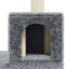vidaXL - Kattenmeubel - met - sisal - krabpalen - 188 - cm - lichtgrijs