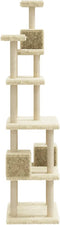 vidaXL - Kattenmeubel - met - sisal - krabpalen - 188 - cm - crèmekleurig