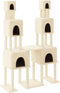 vidaXL - Kattenmeubel - met - sisal - krabpalen - 199 - cm - crèmekleurig