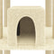 vidaXL - Kattenmeubel - met - sisal - krabpalen - 216 - cm - lichtgrijs