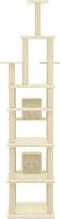 vidaXL - Kattenmeubel - met - sisal - krabpalen - 216 - cm - lichtgrijs