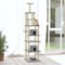 vidaXL - Kattenmeubel - met - sisal - krabpalen - 216 - cm - lichtgrijs