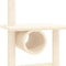 vidaXL - Kattenmeubel - met - sisal - krabpalen - 279 - cm - crèmekleurig