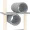 vidaXL - Kattenmeubel - met - sisal - krabpalen - 279 - cm - lichtgrijs