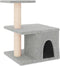 vidaXL - Kattenmeubel - met - sisal - krabpalen - 48 - cm - lichtgrijs