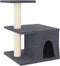 vidaXL - Kattenmeubel - met - sisal - krabpalen - 48 - cm - donkergrijs