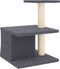 vidaXL - Kattenmeubel - met - sisal - krabpalen - 48 - cm - donkergrijs