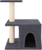 vidaXL - Kattenmeubel - met - sisal - krabpalen - 48 - cm - donkergrijs