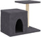 vidaXL - Kattenmeubel - met - sisal - krabpalen - 50,5 - cm - crèmekleurig