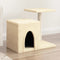vidaXL - Kattenmeubel - met - sisal - krabpalen - 50,5 - cm - crèmekleurig