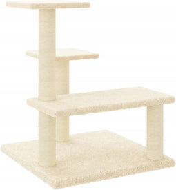 vidaXL - Kattenmeubel - met - sisal - krabpalen - 61 - cm - crèmekleurig