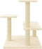vidaXL - Kattenmeubel - met - sisal - krabpalen - 61 - cm - crèmekleurig