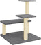 vidaXL - Kattenmeubel - met - sisal - krabpalen - 61 - cm - donkergrijs