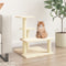 vidaXL - Kattenmeubel - met - sisal - krabpalen - 61 - cm - crèmekleurig