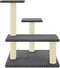 vidaXL - Kattenmeubel - met - sisal - krabpalen - 61 - cm - donkergrijs