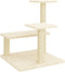 vidaXL - Kattenmeubel - met - sisal - krabpalen - 61 - cm - crèmekleurig