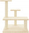 vidaXL - Kattenmeubel - met - sisal - krabpalen - 61 - cm - crèmekleurig