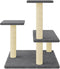 vidaXL - Kattenmeubel - met - sisal - krabpalen - 61 - cm - donkergrijs