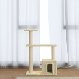 vidaXL - Kattenmeubel - met - sisal - krabpalen - 70 - cm - donkergrijs