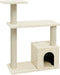 vidaXL - Kattenmeubel - met - sisal - krabpalen - 70 - cm - donkergrijs