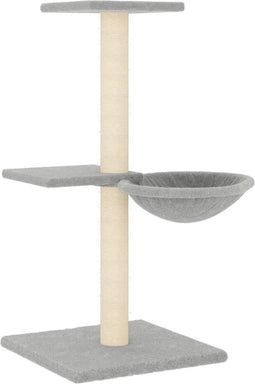 vidaXL - Kattenmeubel - met - sisal - krabpalen - 72 - cm - lichtgrijs