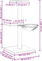 vidaXL - Kattenmeubel - met - sisal - krabpalen - 72 - cm - lichtgrijs