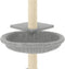 vidaXL - Kattenmeubel - met - sisal - krabpalen - 72 - cm - lichtgrijs