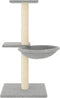 vidaXL - Kattenmeubel - met - sisal - krabpalen - 72 - cm - lichtgrijs